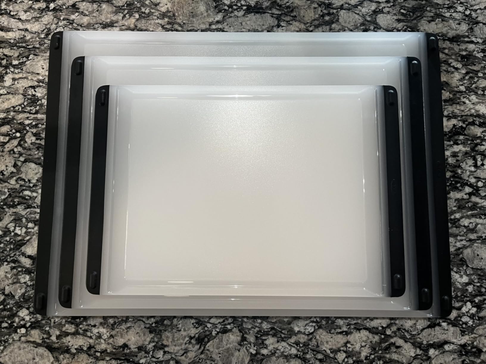 OXO Good Grips 2-Piece Cutting Board Set, Cutting Boards for Kitchen Prep, Non-Porous Double-Sided Design, Dishwasher-Safe, Durable Kitchen Essentials - Customer Photo 1