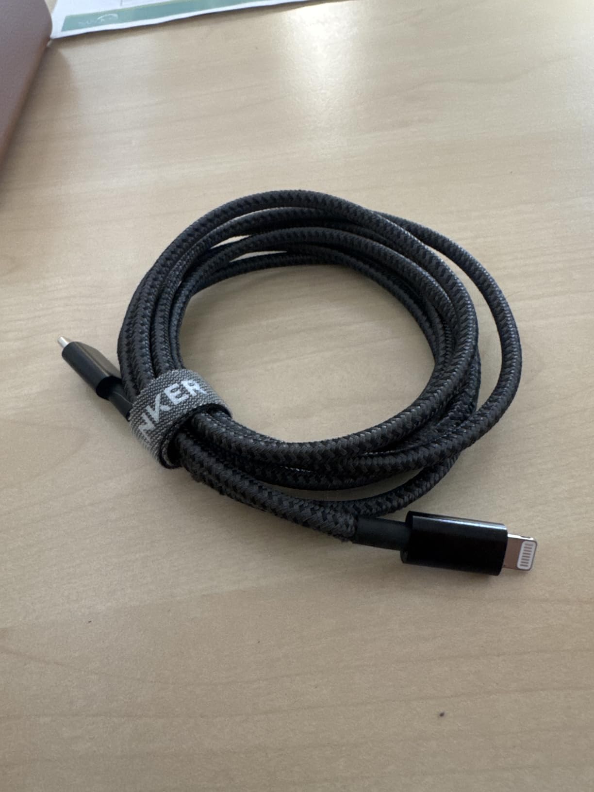Anker New Nylon USB C to Lightning Cable, Apple MFi Certified for iPhone 14 Series, and More (6FT, Black) customer photo 1
