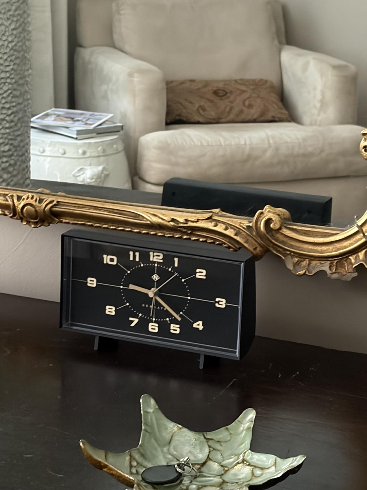 NEWGATE® Wideboy Alarm Clock | Rectangular Retro Design | Black | Mid Century dial | Ideal for Bedside, Desk, Mantel or Shelf | Retro Bedroom & Office Accessory Customer Review NEWGATE® Wideboy Alarm Clock | Rectangular Retro Design | Black | Mid Century dial | Ideal for Bedside, Desk, Mantel or Shelf | Retro Bedroom & Office Accessory - Customer Photo 2