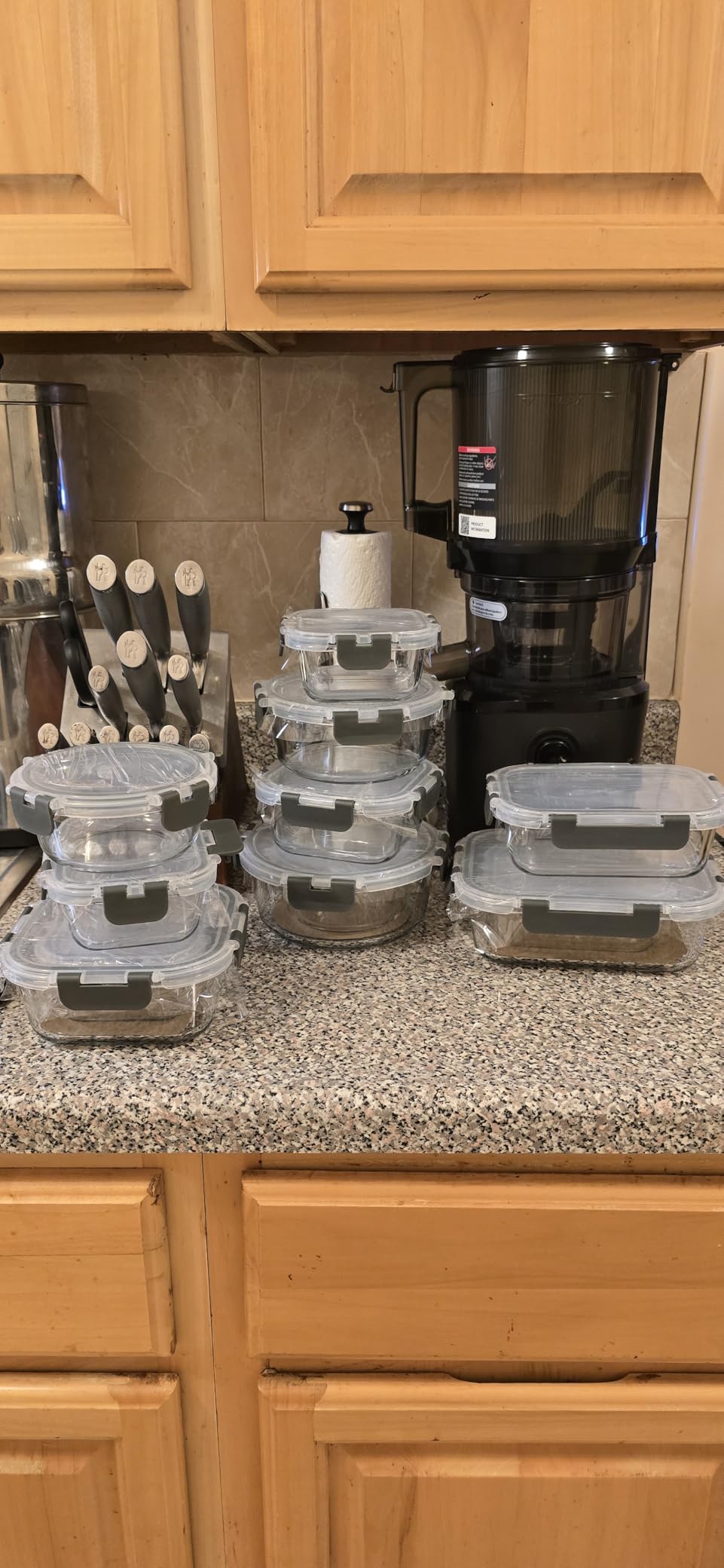 M MCIRCO 24-Piece Glass Food Storage Containers with Upgraded Snap Locking Lids, Glass Meal Prep Containers Set - Airtight Lunch Containers, Microwave, Oven, Freezer and Dishwasher customer photo 1