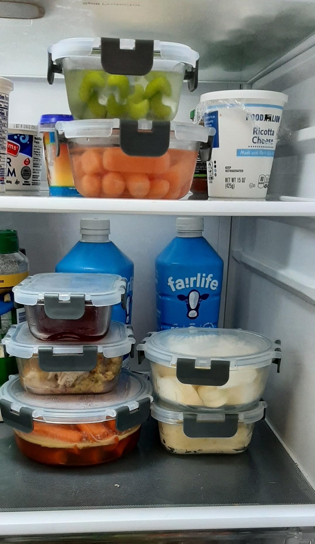 M MCIRCO 24-Piece Glass Food Storage Containers with Upgraded Snap Locking Lids, Glass Meal Prep Containers Set - Airtight Lunch Containers, Microwave, Oven, Freezer and Dishwasher customer photo 2