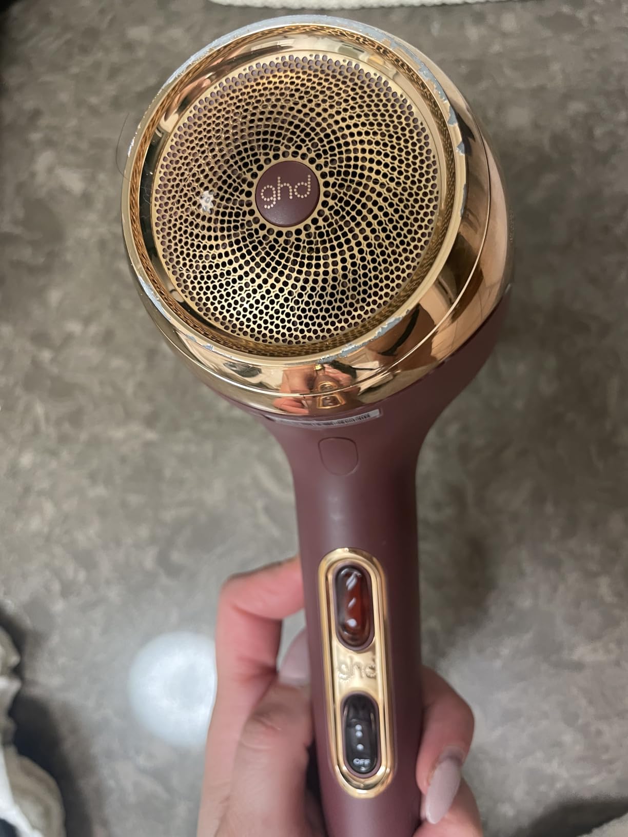 ghd Helios Professional Hair Dryer - Advanced 1875W Blow Dryer with Aeroprecis Technology, 75mph Airflow, Ionic Frizz Control, More Shine, Lightweight Design and Low Noise - White Customer Review ghd Helios Professional Hair Dryer - Advanced 1875W Blow Dryer with Aeroprecis Technology, 75mph Airflow, Ionic Frizz Control, More Shine, Lightweight Design and Low Noise - White - Customer Photo 2