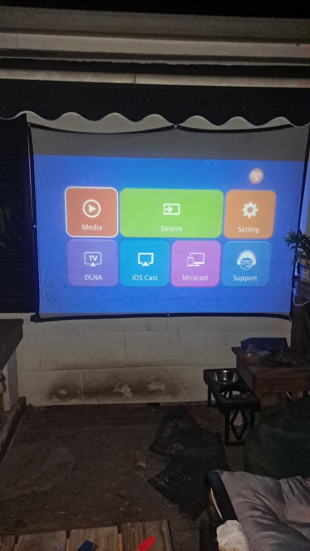 TMY 1080P Full HD Portable Mini Projector, Upgraded Bluetooth Movie Projector with Screen, Compatible with TV Stick Smartphone/HDMI/USB, Indoor & Outdoor Use customer photo 2