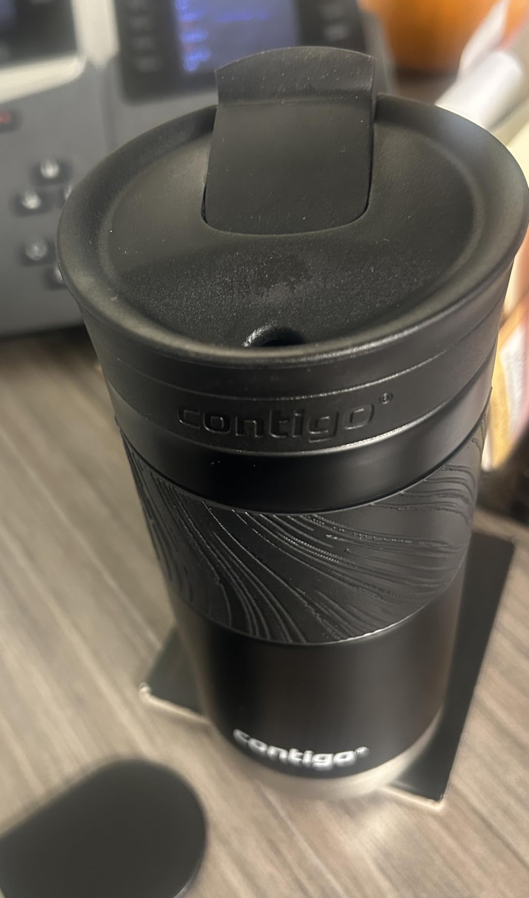 Contigo Byron Vacuum-Insulated Stainless Steel Travel Mug with Leak-Proof Lid Reusable Coffee Mug or Water Bottle BPA-Free 16oz Licorice Keeps Beverages Hot for 6 Hours or Cold for 12 Hours Customer Review Contigo Byron Vacuum-Insulated Stainless Steel Travel Mug with Leak-Proof Lid Reusable Coffee Mug or Water Bottle BPA-Free 16oz Licorice Keeps Beverages Hot for 6 Hours or Cold for 12 Hours - Customer Photo 1