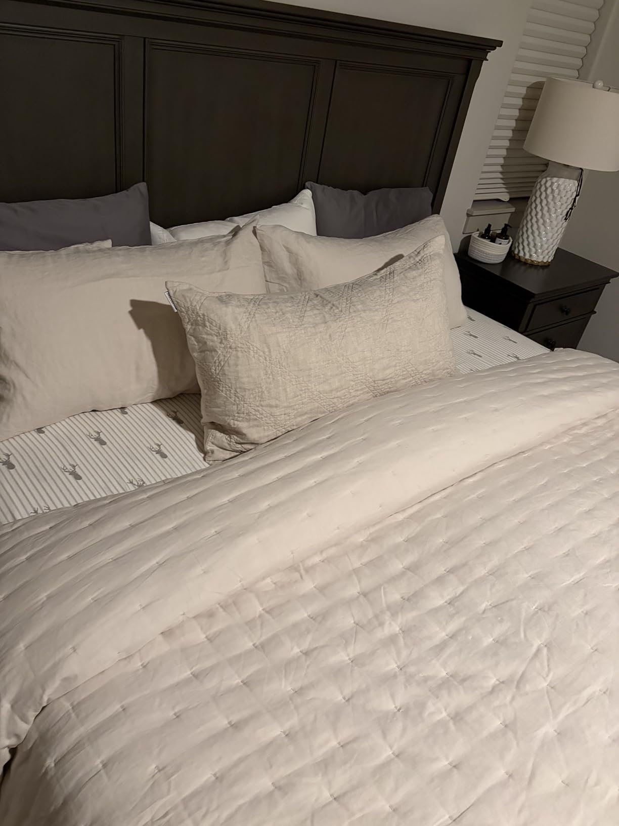 Eddie Bauer Flannel Sheets Queen Size, Anti-Pilling & Wrinkle Resistant Cotton, Touchably Soft for All-Season Comfort - Bed Sheets with Matching Pillowcases & Fitted Sheet (Birch Forest Light Blue) - Customer Photo 1