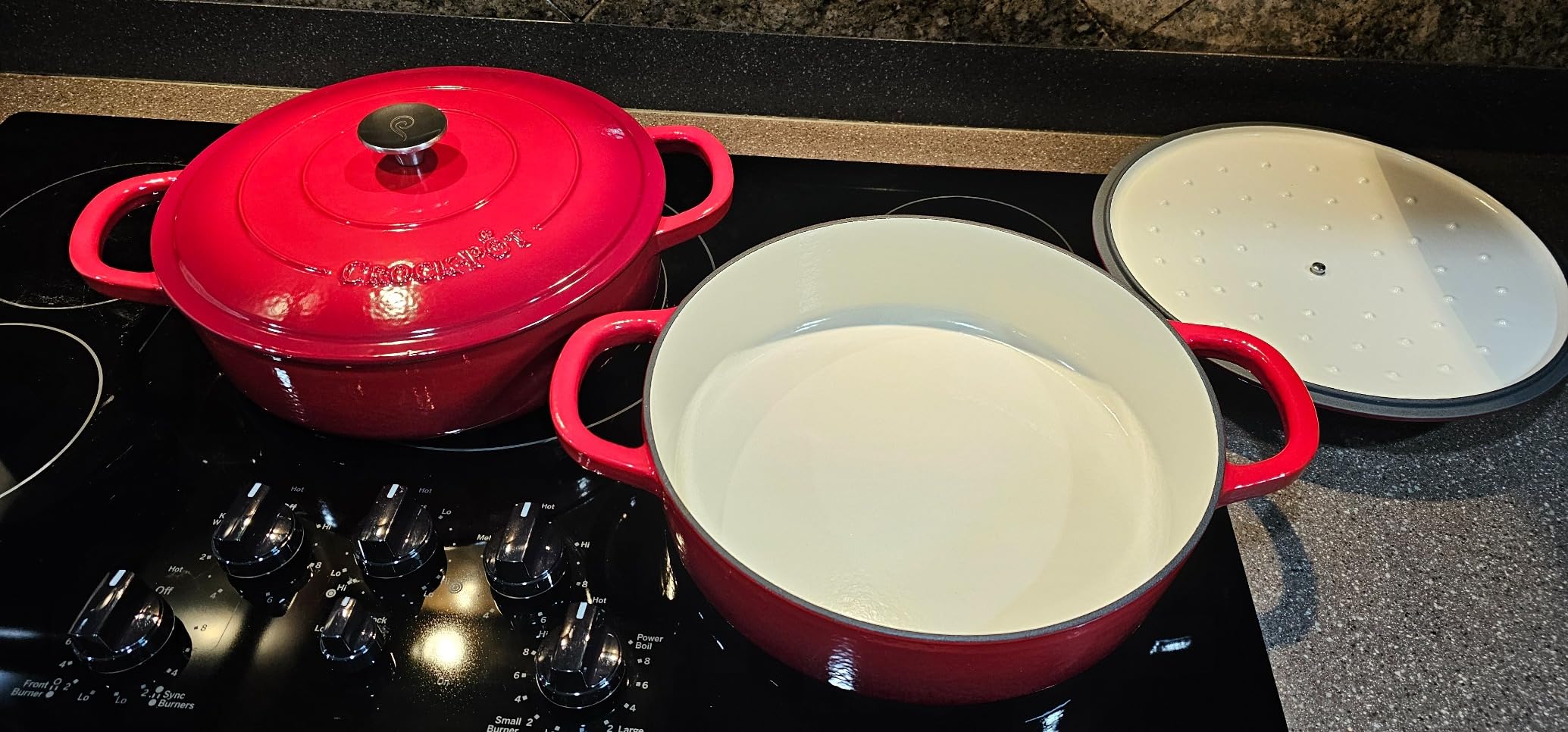 Crock Pot Artisan Enameled Cast Iron Braiser W/Lid, 5-Quart, Pistachio - Customer Photo 2