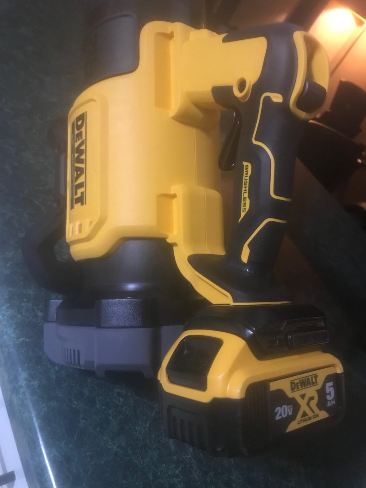 DEWALT 20V MAX* XR Leaf Blower, Cordless, Handheld, 125-MPH, 450-CFM (Tool Only-Battery & Charger not Included) Customer Review DEWALT 20V MAX* XR Leaf Blower, Cordless, Handheld, 125-MPH, 450-CFM (Tool Only-Battery & Charger not Included) - Customer Photo 1
