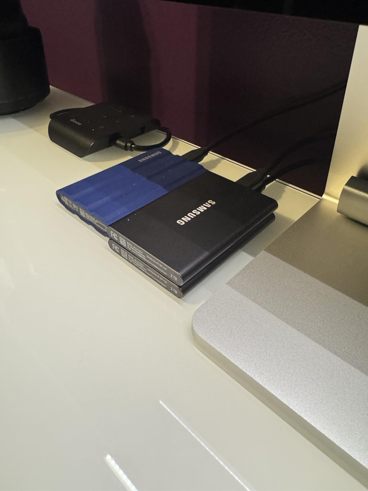 Samsung T7 Portable SSD, 1TB External Solid State Drive, Speeds Up to 1,050MB/s, USB 3.2 Gen 2, MU-PC1T0T/AM, Gray customer photo 2