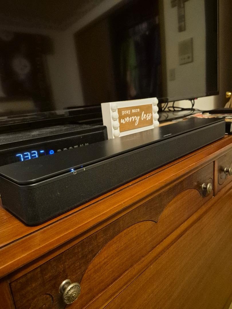 Bose TV Speaker - Soundbar for TV with Bluetooth and HDMI-ARC Connectivity, All-in-One Compact Soundbar, Includes Remote Control, Black customer photo 1