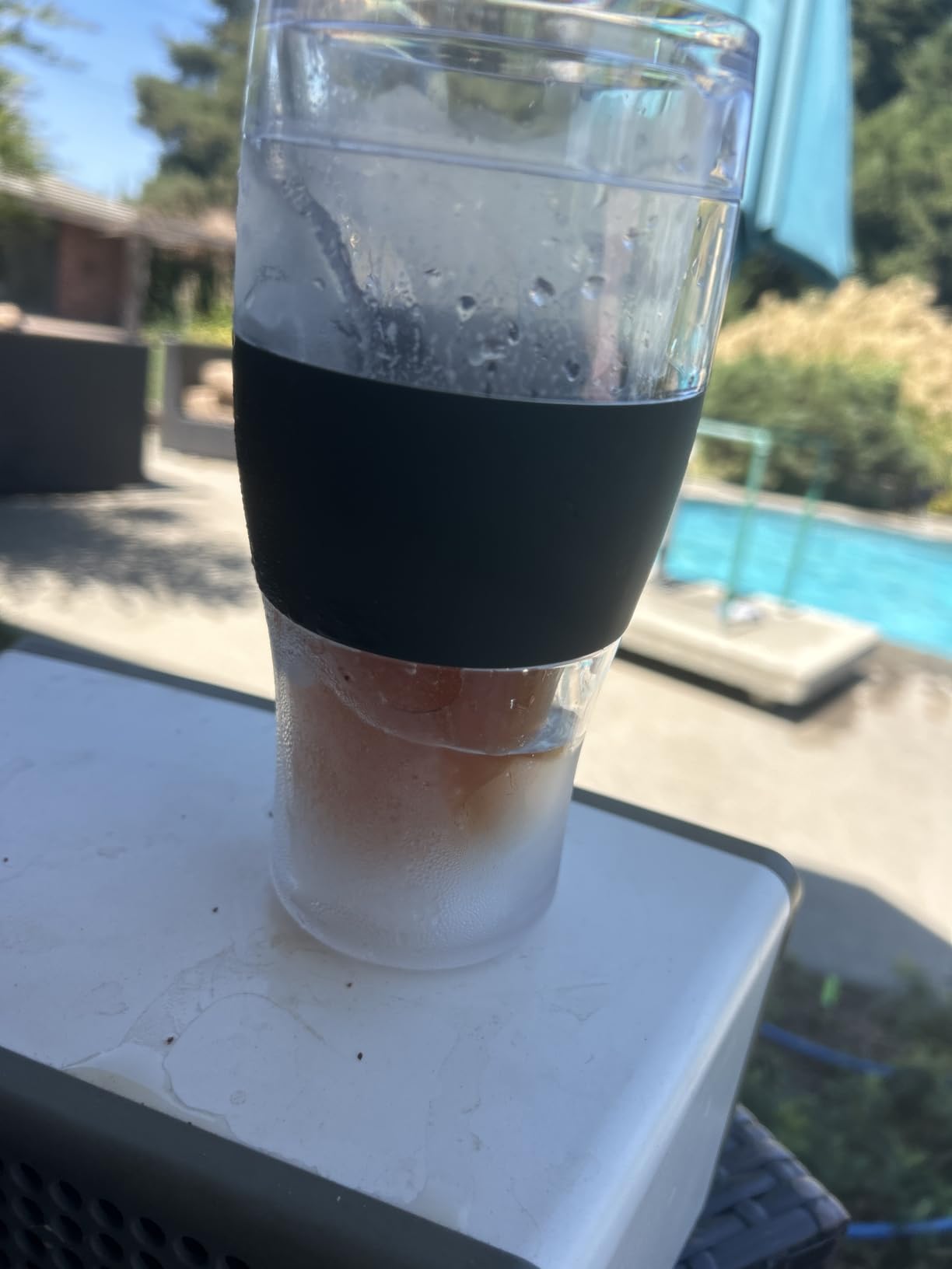 Host FREEZE Beer Glasses, Frozen Beer Mugs, Freezable Pint Glass Set, Insulated Pint Glass to Keep Your Drinks Cold, Double Walled Insulated Glasses, Tumbler for Iced Coffee, 16oz, Set of 2, Black Customer Review Host FREEZE Beer Glasses, Frozen Beer Mugs, Freezable Pint Glass Set, Insulated Pint Glass to Keep Your Drinks Cold, Double Walled Insulated Glasses, Tumbler for Iced Coffee, 16oz, Set of 2, Black - Customer Photo 2