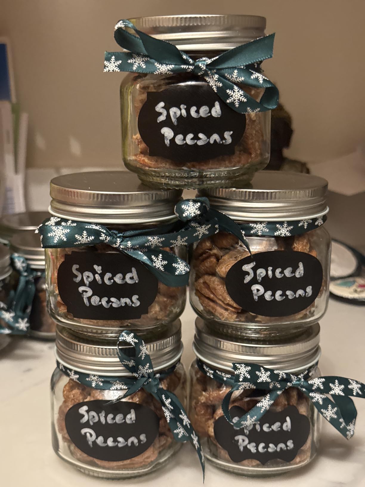 Mason Jars 8 oz 30 Pack - Small Mason Jars With Silver Lids for Jelly, Jam, Honey, Pickles with Chalkboard Labels Customer Review Mason Jars 8 oz 30 Pack - Small Mason Jars With Silver Lids for Jelly, Jam, Honey, Pickles with Chalkboard Labels - Customer Photo 2