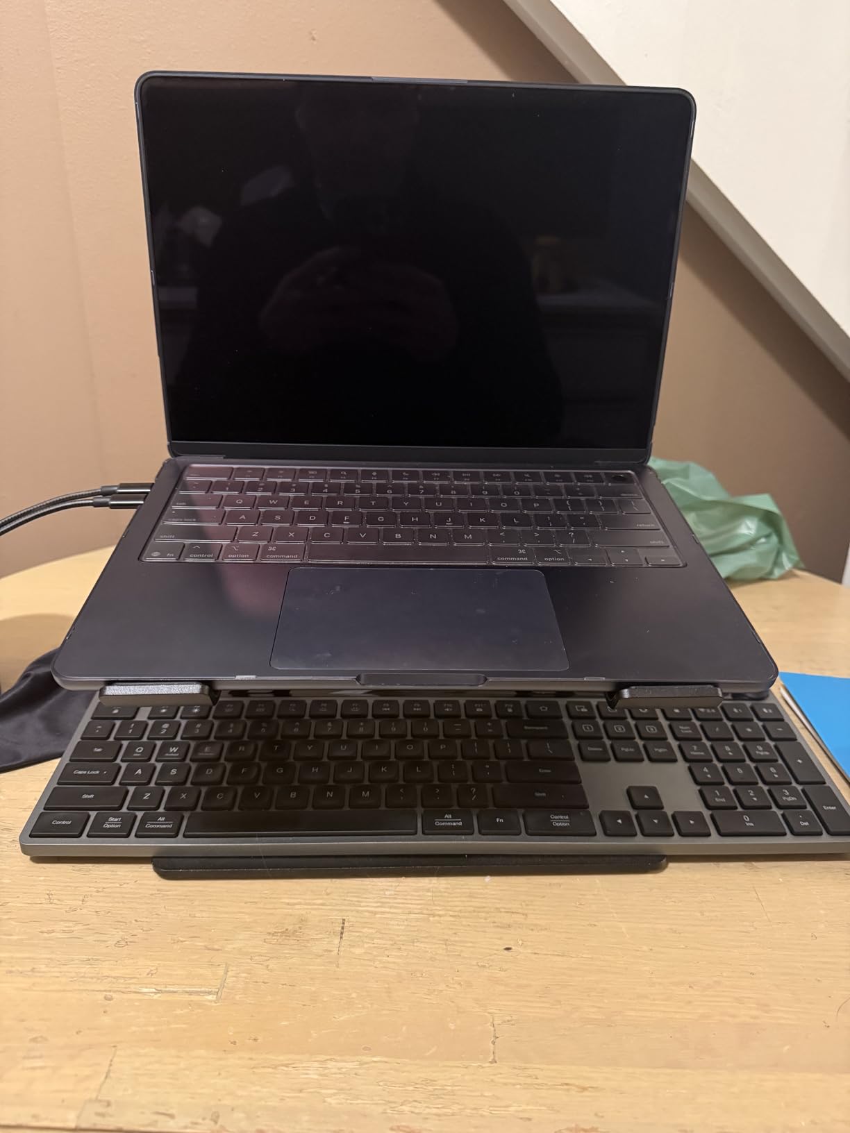 BESIGN LS03 Aluminum Laptop Stand, Ergonomic Detachable Computer Stand, Notebook Riser Compatible with Air, Pro, Dell, HP, Lenovo More 10-15.6