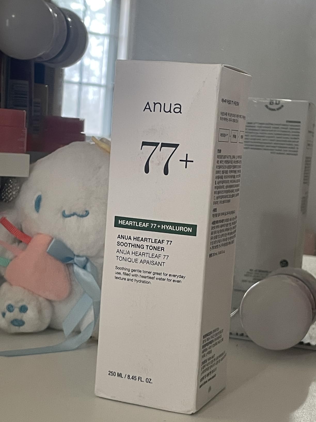 Anua Heartleaf 77 Soothing Toner I pH 5.5 Trouble Care, Calming Skin, Refreshing, Hydrating, Purifying, Cruelty Free, Vegan,(250ml / 8.45 fl.oz.) - Customer Photo 1