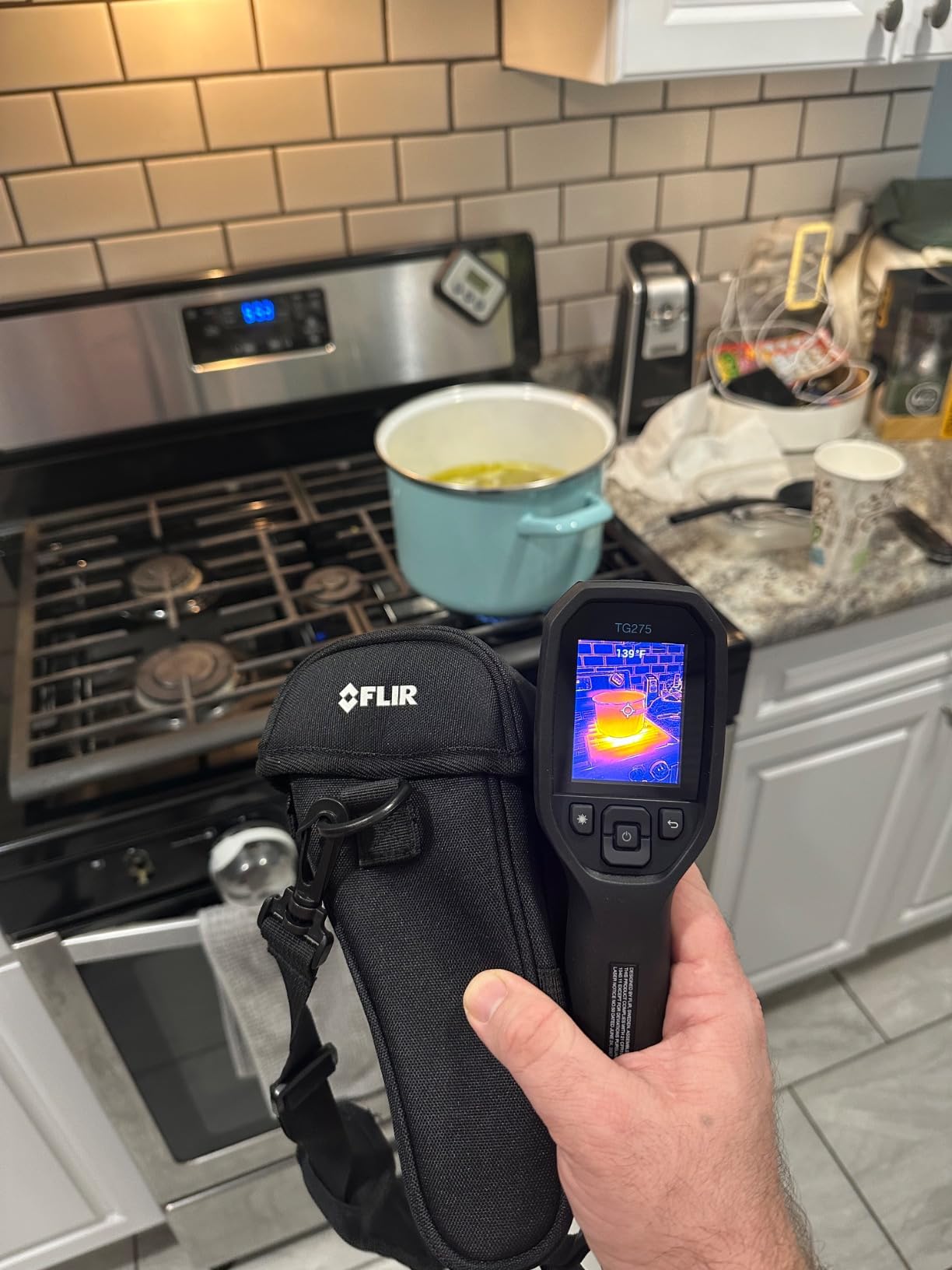 FLIR TG165-X Thermal Imaging Camera with Bullseye Laser: Commercial Grade Infrared Camera for Building Inspection, HVAC and Electrical customer photo 1