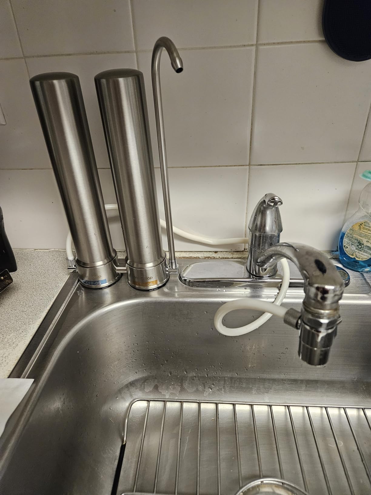 Waterdrop Water Filter for Sink Faucet, NSF/ANSI 42 Certified Countertop Water Filter System, 5-Stage Stainless Steel Faucet, 8000 Gallons, Reduces Heavy Metals and 99% Chlorine, WD-CTF-01(1 Filter) - Customer Photo 2