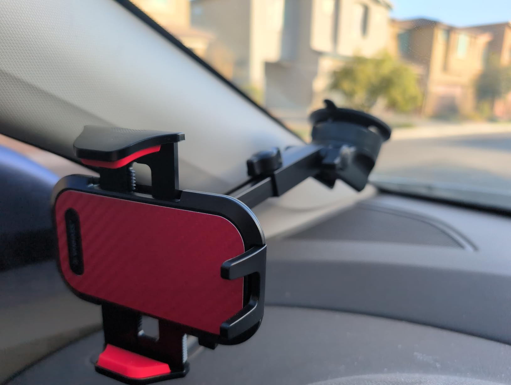 [2026 True Military-Grade] Car Phone Holder VANMASS [Upgraded Strongest Suction & Clip] Cell Phone Mount for Dashboard Windshield Vent Wall,Truck Cradle Stand for iPhone 17 Pro Max 16 15 14 13 Android - Customer Photo 1