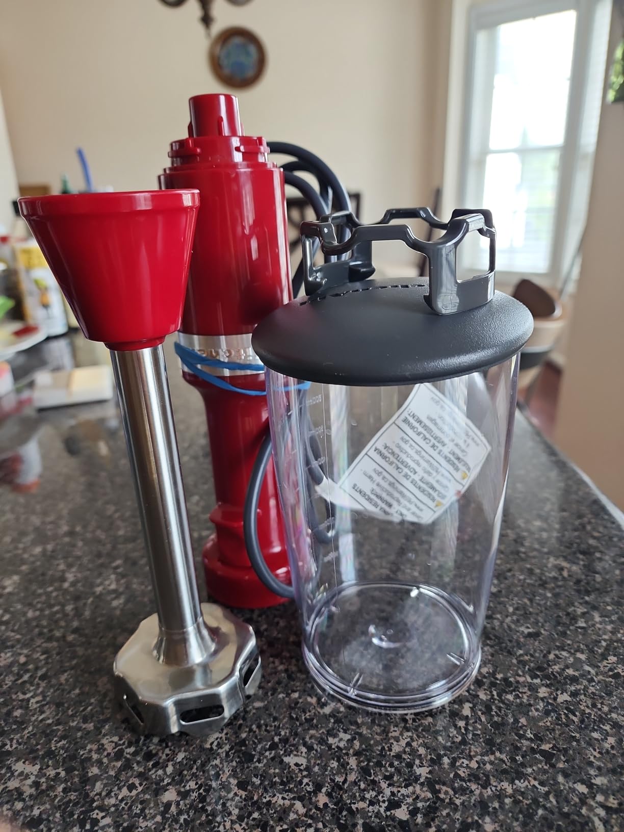KitchenAid Variable Speed Corded Hand Blender KHBV53, Empire Red - Customer Photo 2