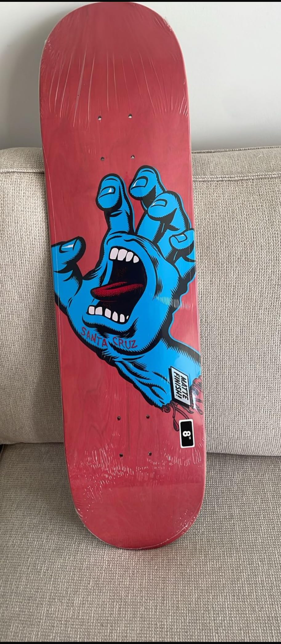SANTA CRUZ 8.8'' x 31.95'' Skateboard Deck - Screaming Hand Customer Review SANTA CRUZ 8.8'' x 31.95'' Skateboard Deck - Screaming Hand - Customer Photo 2