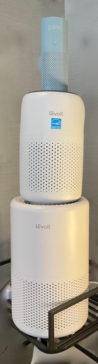LEVOIT Air Purifier for Home Bedroom Dorm Room, Smart & Voice Control, 3-in-1 Filter With HEPA Sleep Mode, Core 200S-P, White customer photo 2