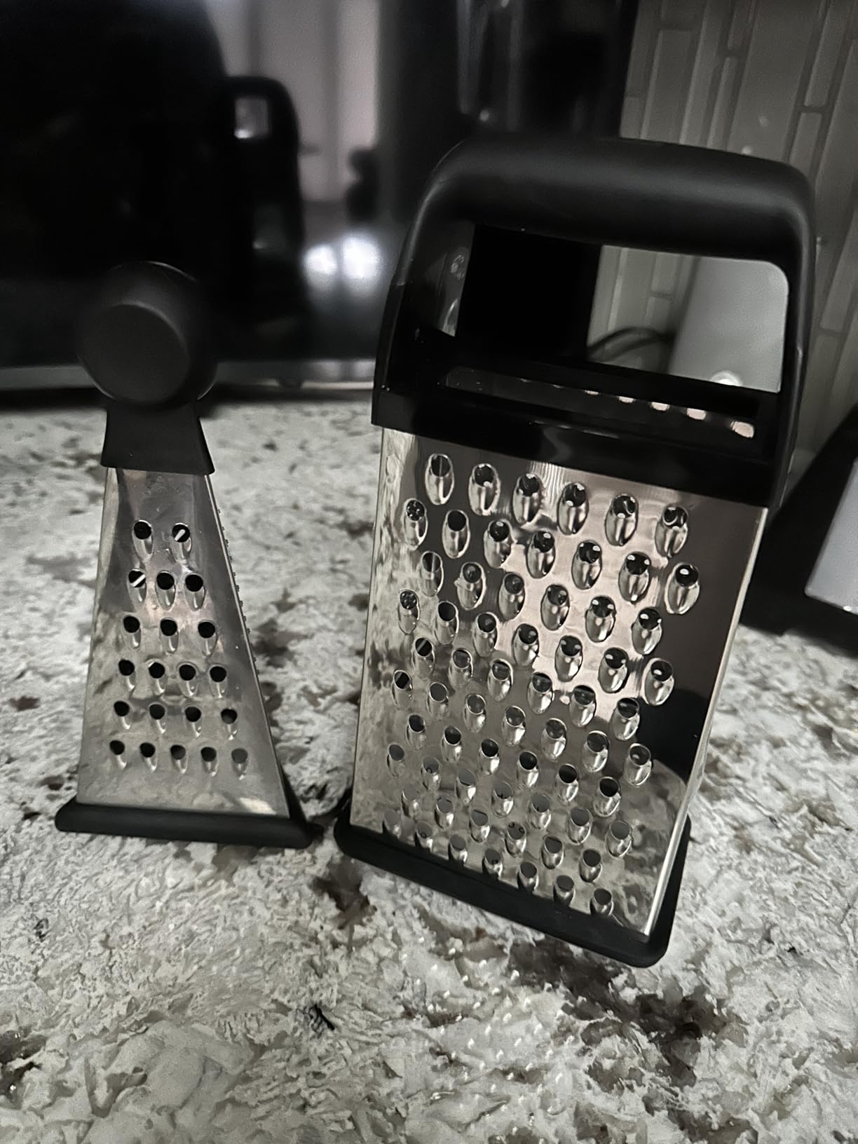 GORILLA GRIP 4-Sided 304 Stainless Steel Cheese Grater Customer Review GORILLA GRIP 4-Sided 304 Stainless Steel Cheese Grater - Customer Photo 1