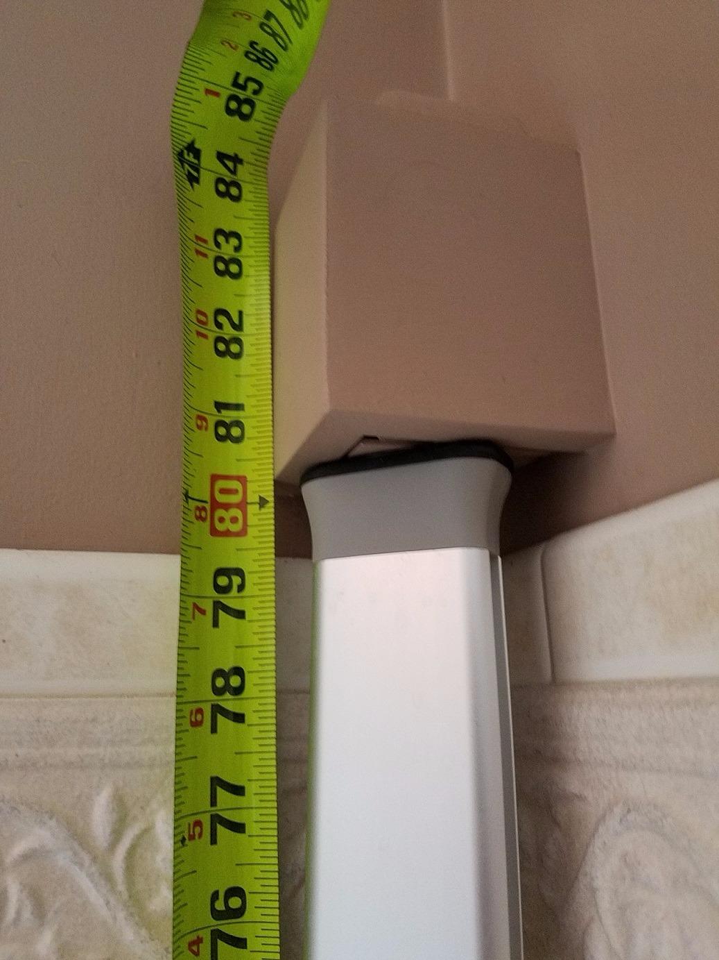 simplehuman 8' Tension Pole Shower Caddy, Stainless Steel and Anodized Aluminum - Customer Photo 2