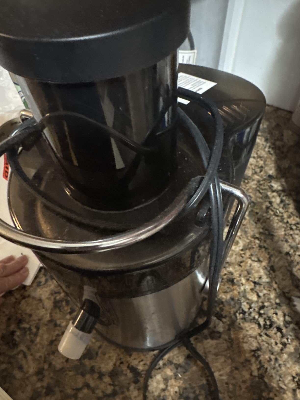 Qcen Juicer Machine, 500W Centrifugal Juicer Extractor with Wide Mouth 3