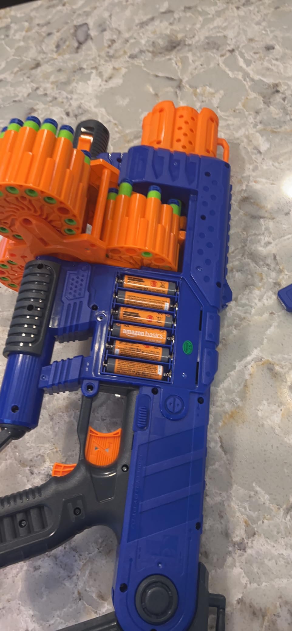 DART ZONE Savage Spin Semi-Auto Foam Dart Blaster – 45-Dart Triple-Drum Motorized Foam Dart Gun – NERF Dart Compatible Soft Bullet Toy Gun for Kids w. 90 Darts – 80 ft Range Customer Review DART ZONE Savage Spin Semi-Auto Foam Dart Blaster – 45-Dart Triple-Drum Motorized Foam Dart Gun – NERF Dart Compatible Soft Bullet Toy Gun for Kids w. 90 Darts – 80 ft Range - Customer Photo 1