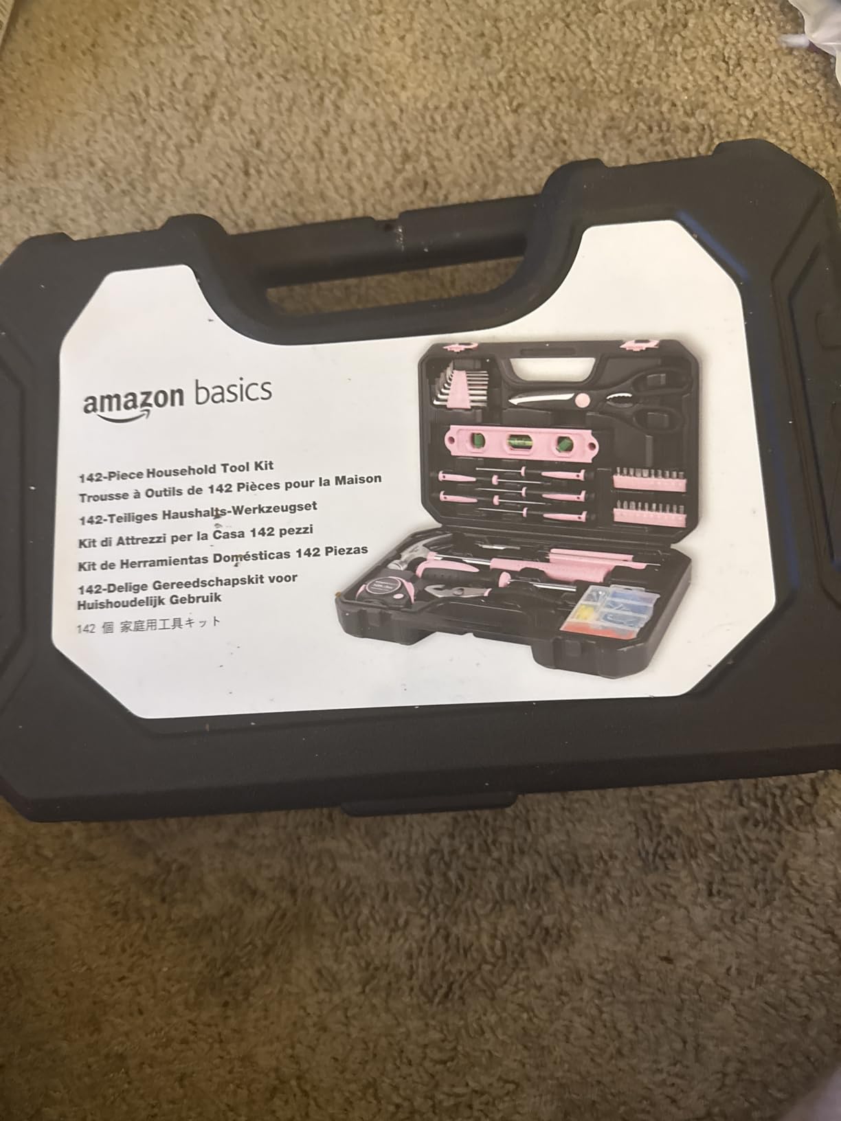 Amazon Basics Household Tool Kit With Storage Case, 142 Piece, Turquoise, 13.39 x 9.25 x 2.95 inch Customer Review Amazon Basics Household Tool Kit With Storage Case, 142 Piece, Turquoise, 13.39 x 9.25 x 2.95 inch - Customer Photo 1