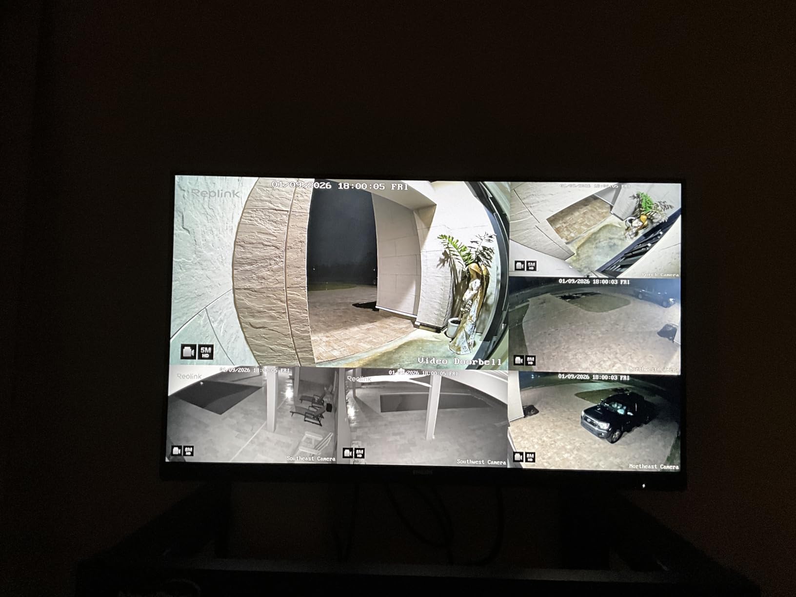 Reolink Wired Security Camera Outdoor, IP PoE Dome Surveillance Camera, Smart Human/Vehicle Detection, Work with Smart Home, 100ft 5MP HD IR Night Vision, Up to 512GB microSD Card, RLC-520A - Customer Photo 1