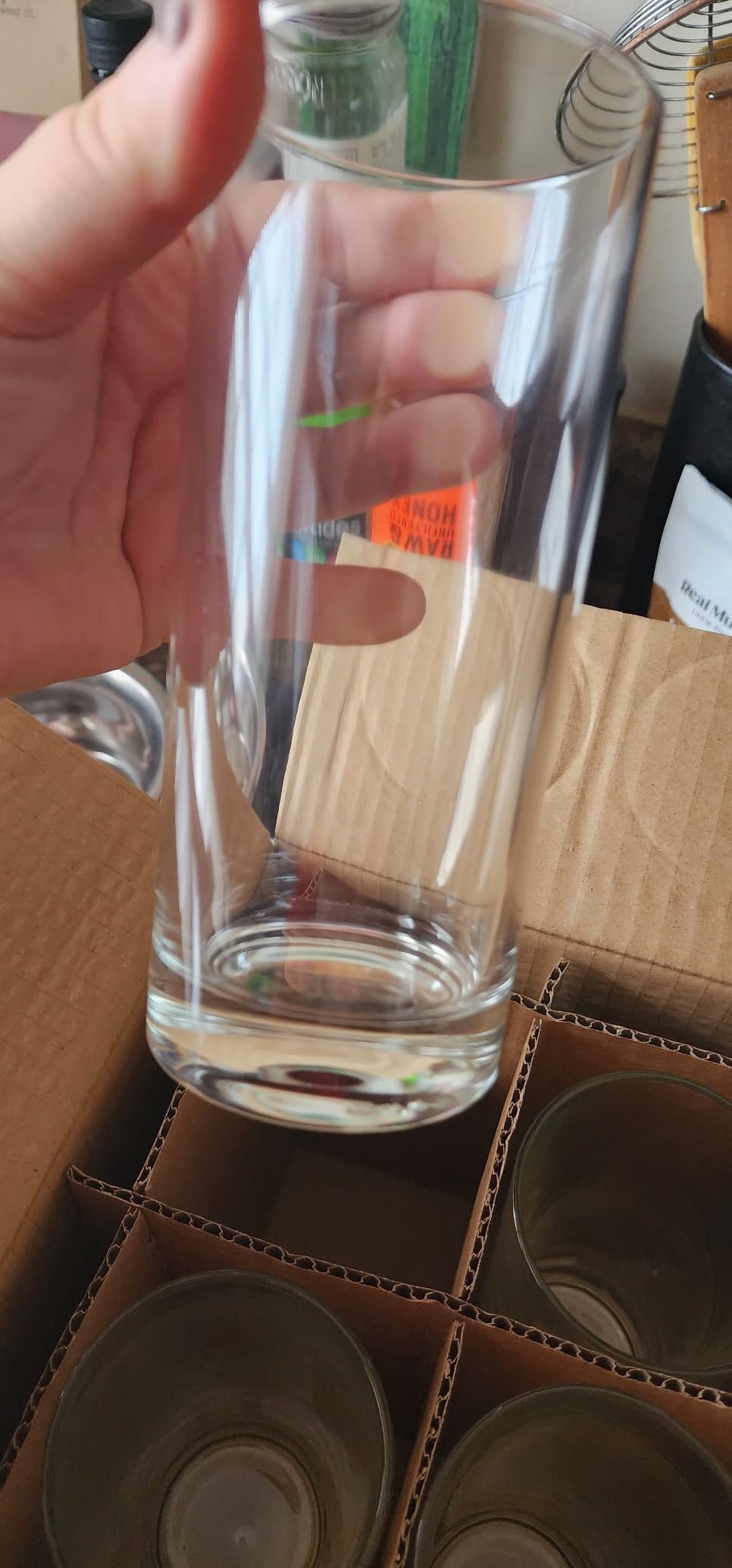 Godinger Old Fashioned Whiskey Glasses, Italian Made Drinking Glasses, Glass Cups, Whiskey Gifts - Set of 4 - Customer Photo 2