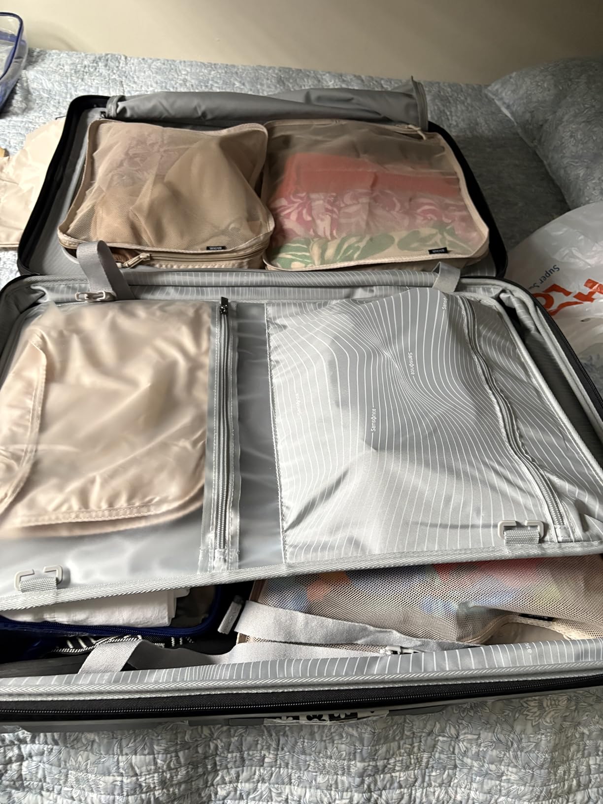 BAGAIL 8 Set Packing Cubes Luggage Packing Organizers for Travel Accessories-Cream - Customer Photo 1