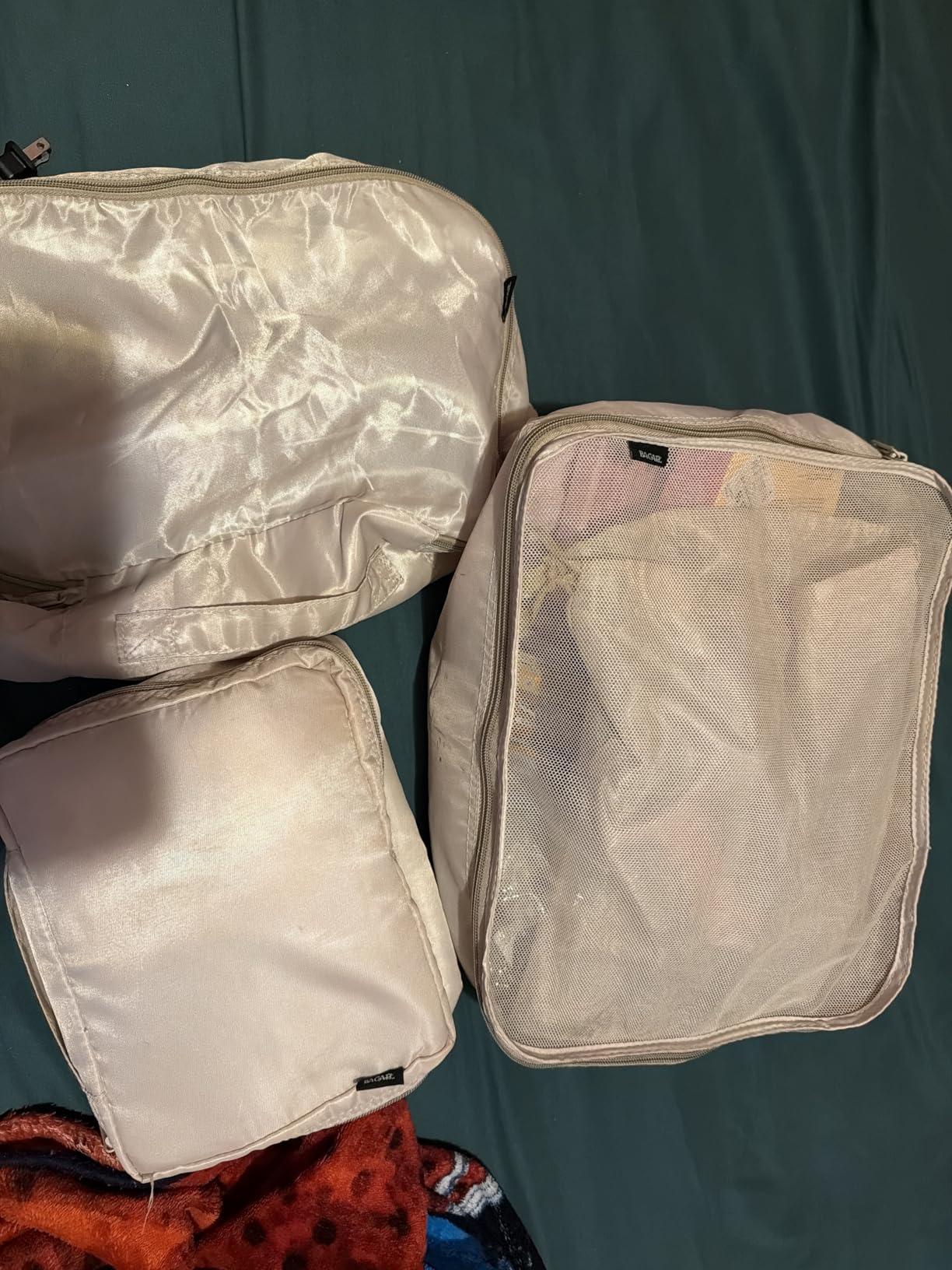 BAGAIL 8 Set Packing Cubes Luggage Packing Organizers for Travel Accessories-Cream - Customer Photo 2