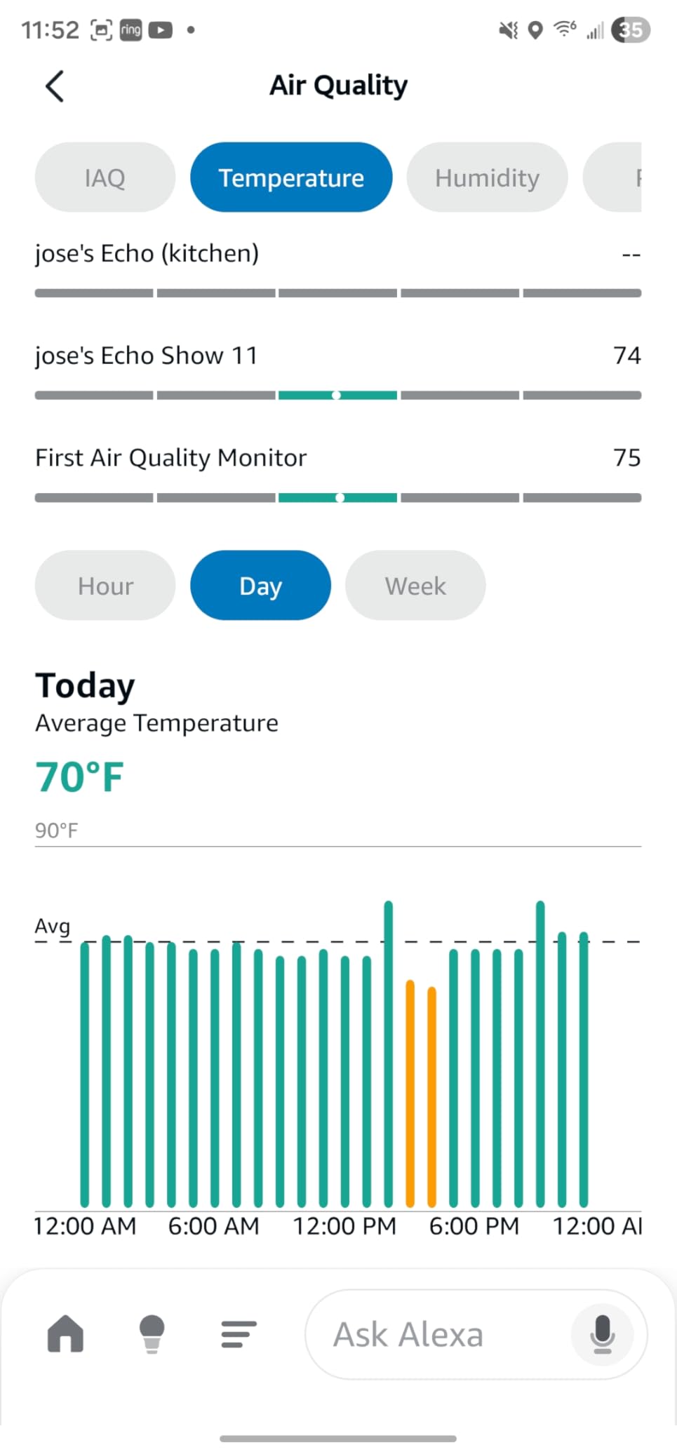 Amazon Smart Air Quality Monitor – Know your air, Works with Alexa - Customer Photo 1
