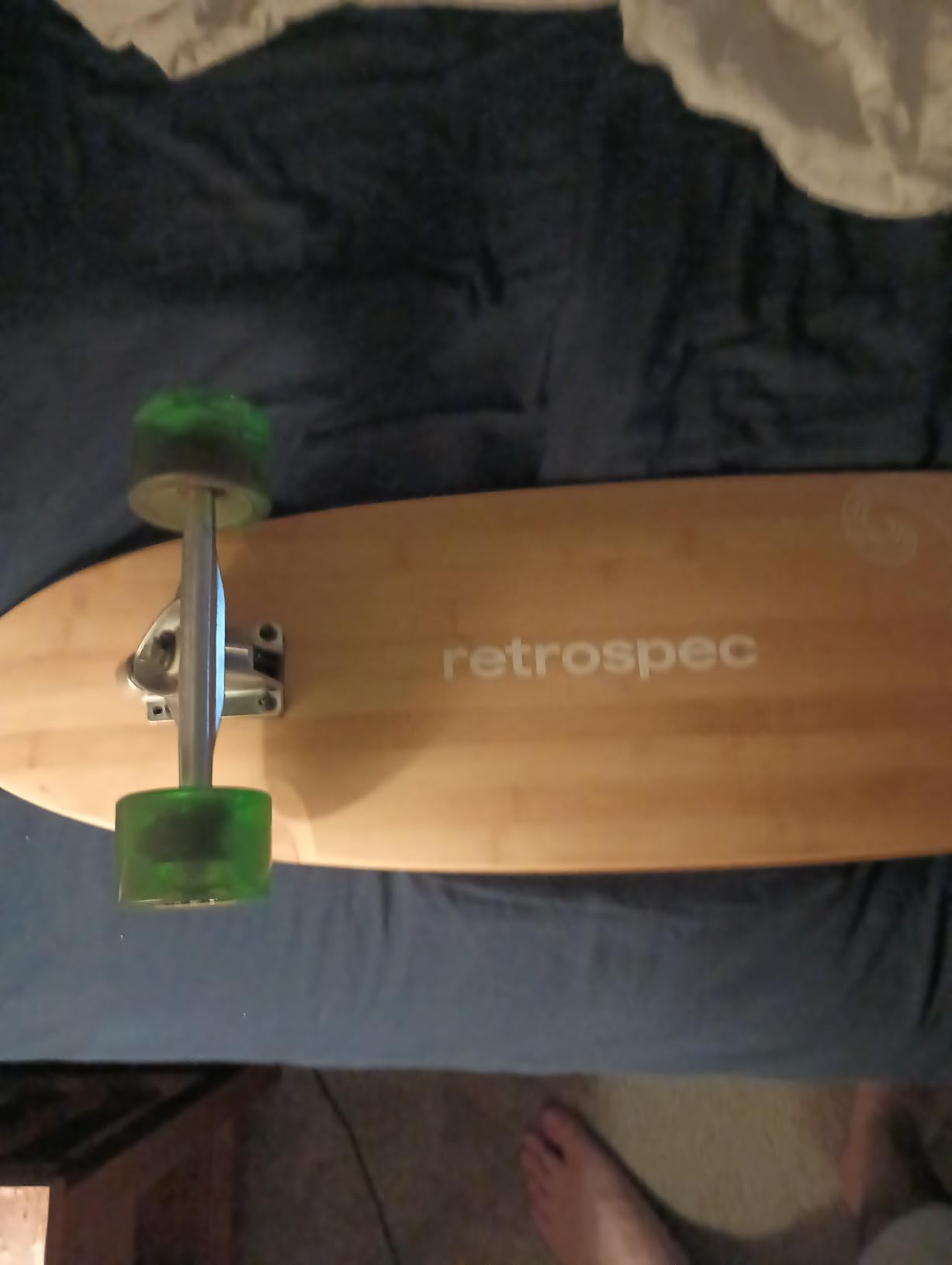 Retrospec Zed Pintail & Cruiser Longboard Adult Skateboard - 44in Bamboo & Canadian Maple Deck with ABEC-7 Bearings, 70mm PU Wheels for Commuting & Carving Customer Review Retrospec Zed Pintail & Cruiser Longboard Adult Skateboard - 44in Bamboo & Canadian Maple Deck with ABEC-7 Bearings, 70mm PU Wheels for Commuting & Carving - Customer Photo 2