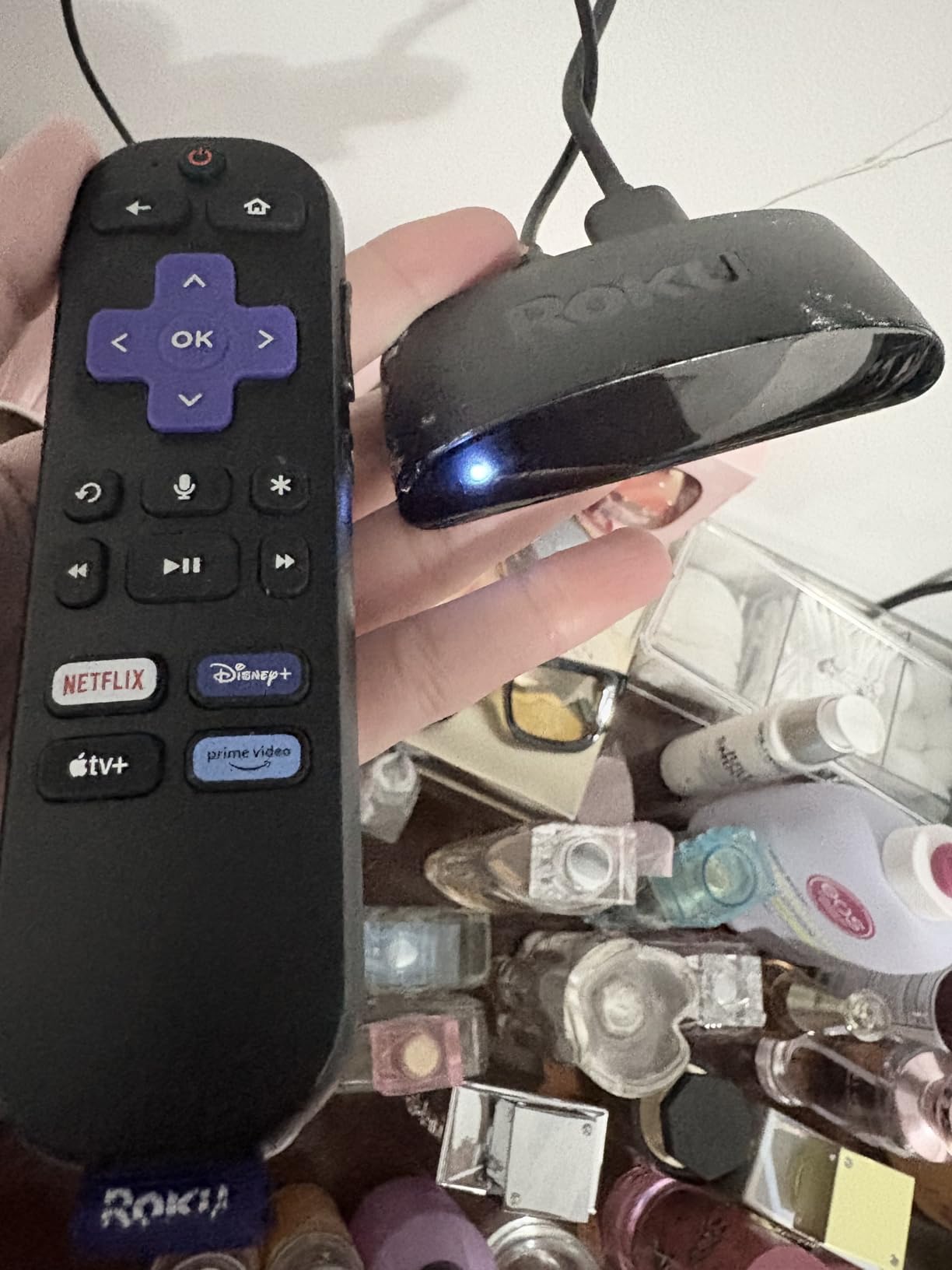 Roku Express 4K+ | Roku Streaming Device 4K/HDR with Voice Remote, Free & Live TV customer photo 1