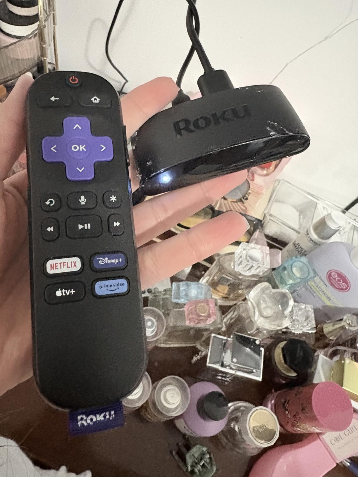 Roku Express 4K+ | Roku Streaming Device 4K/HDR with Voice Remote, Free & Live TV customer photo 2