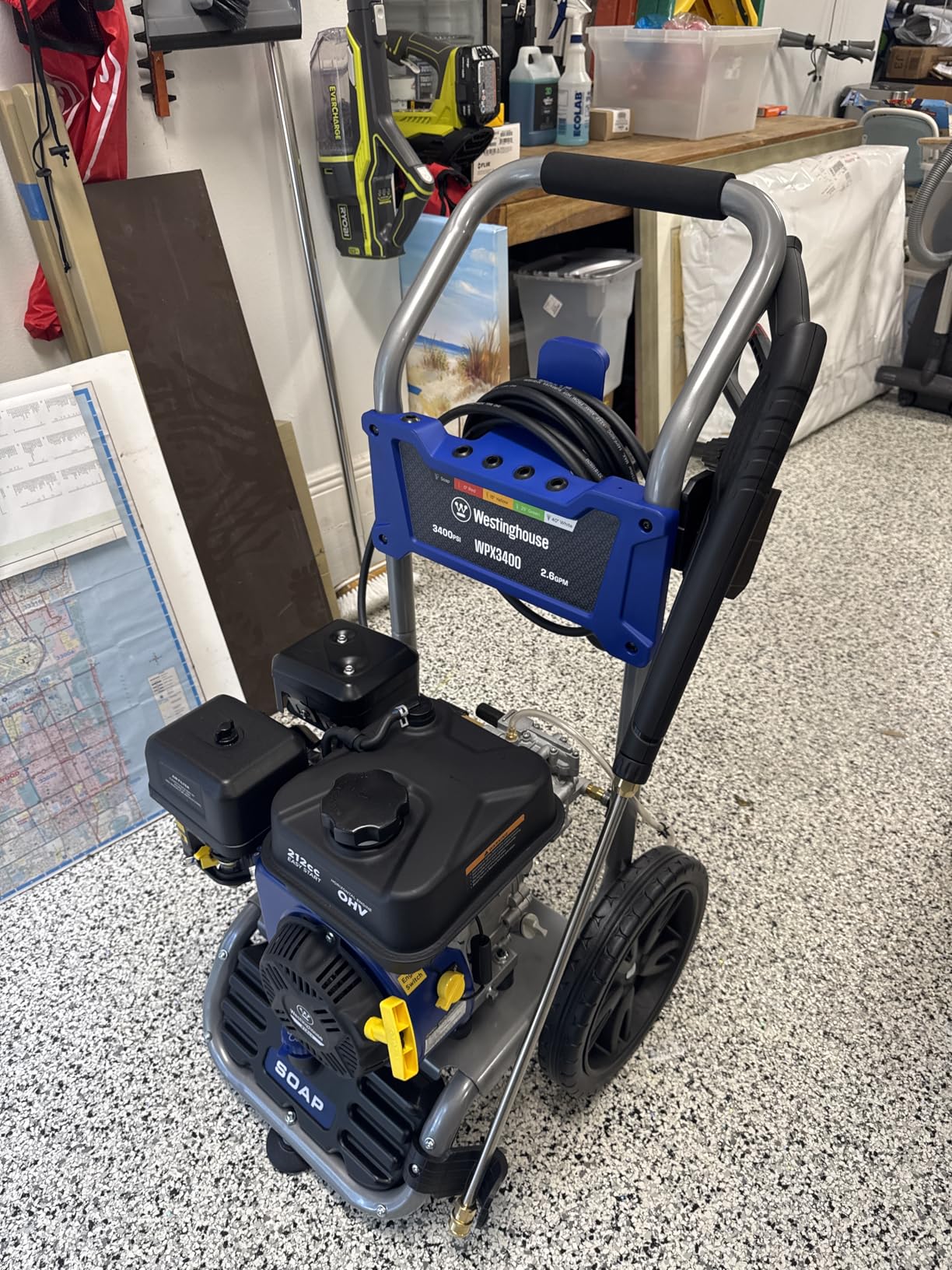 Westinghouse WPX3400 Gas Pressure Washer, 3400 PSI and 2.6 GPM, Onboard Soap Tank, 5 Nozzle Set customer photo 1