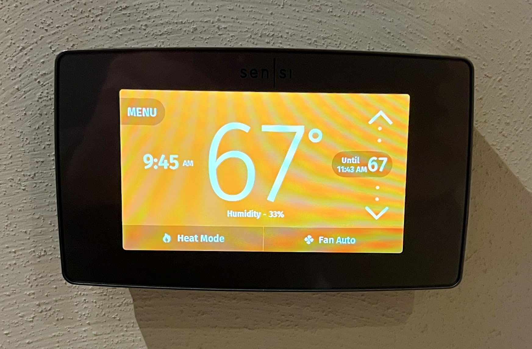 Sensi Touch Smart Thermostat by Emerson with Touchscreen Color Display, Programmable, Wi-Fi, Mobile App, Easy DIY, Data Privacy, Works with Alexa, Energy Star Certified - Customer Photo 2