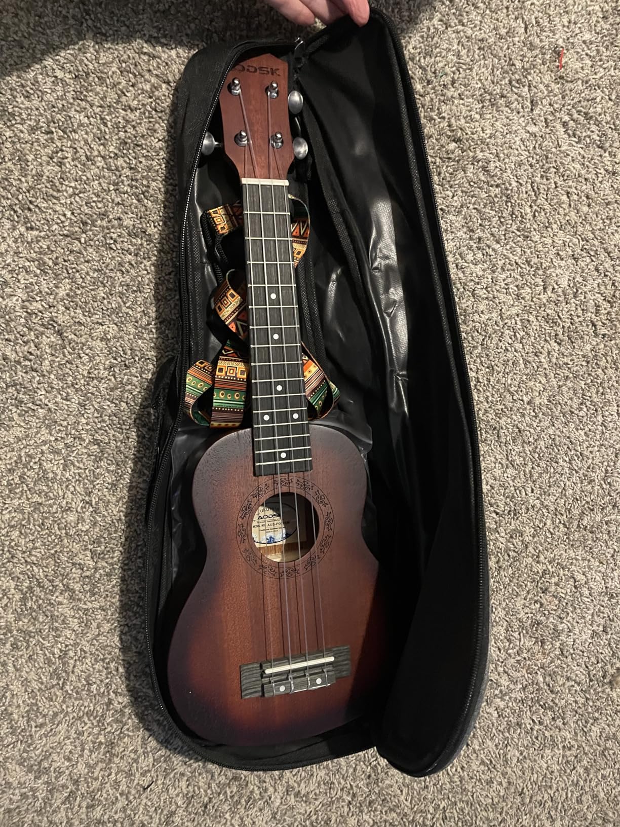AODSK Soprano Ukulele for Beginner 21 Inch Ukelele Kit Customer Review AODSK Soprano Ukulele for Beginner 21 Inch Ukelele Kit - Customer Photo 2