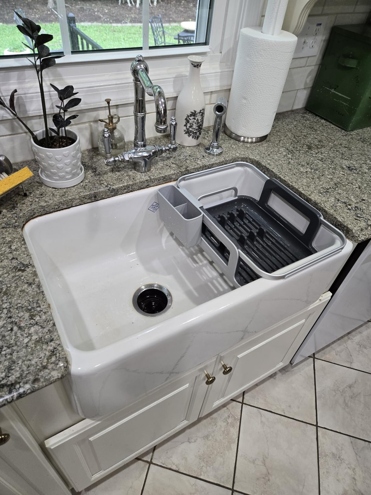 OXO Good Grips Extendable Over-The-Sink Aluminum Drying Dish Rack Customer Review OXO Good Grips Extendable Over-The-Sink Aluminum Drying Dish Rack - Customer Photo 1