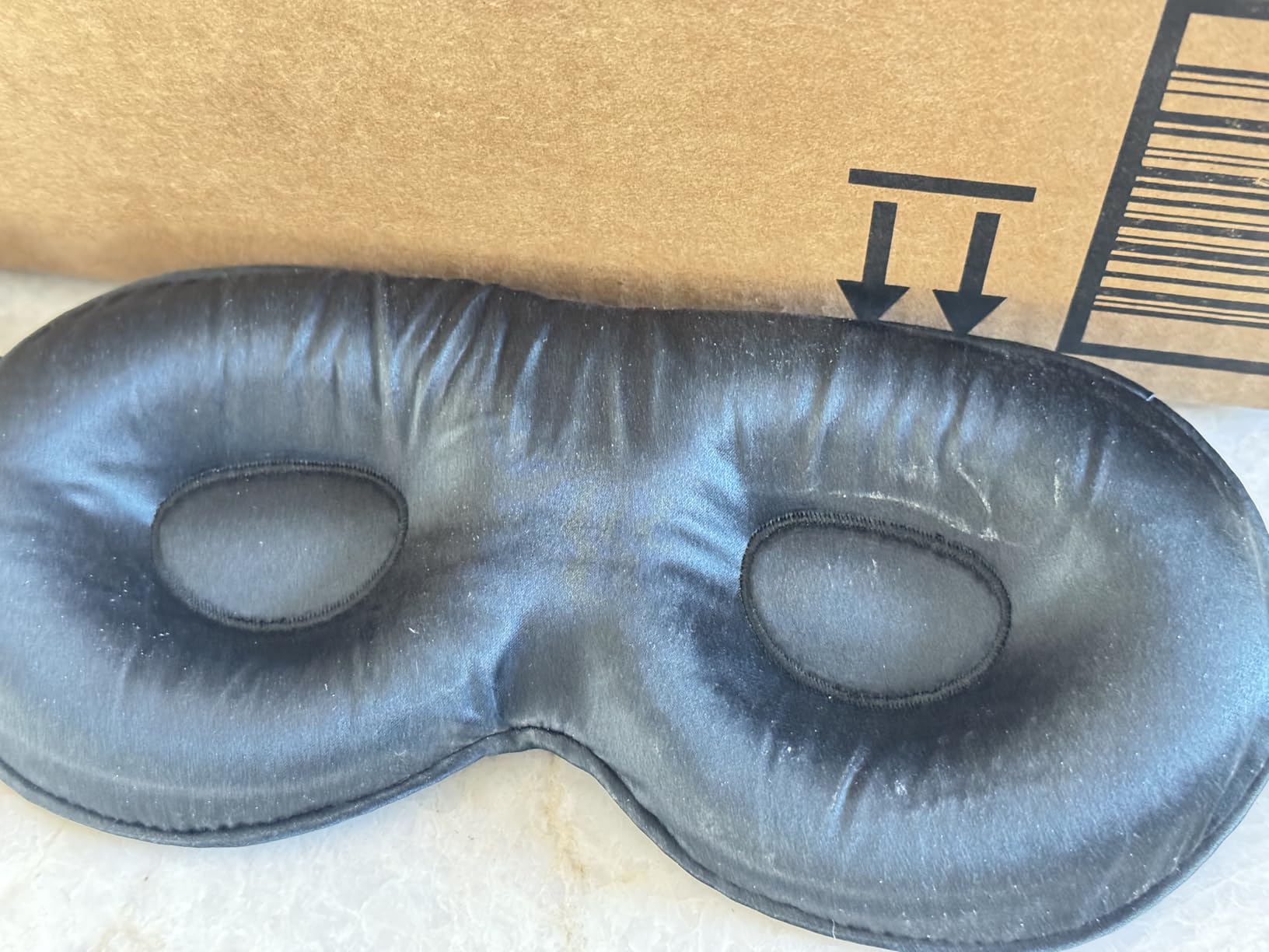 slip Contour Sleep Mask | 100% Pure Mulberry Silk, Ultra Soft | Contoured Design, Prevents Eye Pressure | Adjustable Strap, Ideal for Travel - Black Customer Review slip Contour Sleep Mask | 100% Pure Mulberry Silk, Ultra Soft | Contoured Design, Prevents Eye Pressure | Adjustable Strap, Ideal for Travel - Black - Customer Photo 1