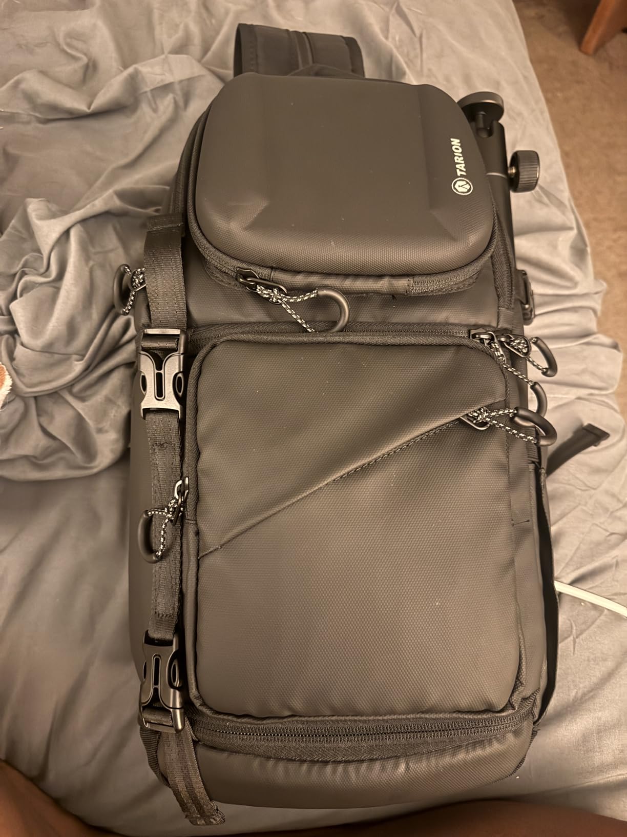 TARION Waterproof Camera Sling Bag Backpack - DSLR Sling Camera Bag for Photographers, Cross body Sling Bag with Raincover Tripod Holder Photography Slingpack Black TR-S Customer Review TARION Waterproof Camera Sling Bag Backpack - DSLR Sling Camera Bag for Photographers, Cross body Sling Bag with Raincover Tripod Holder Photography Slingpack Black TR-S - Customer Photo 1