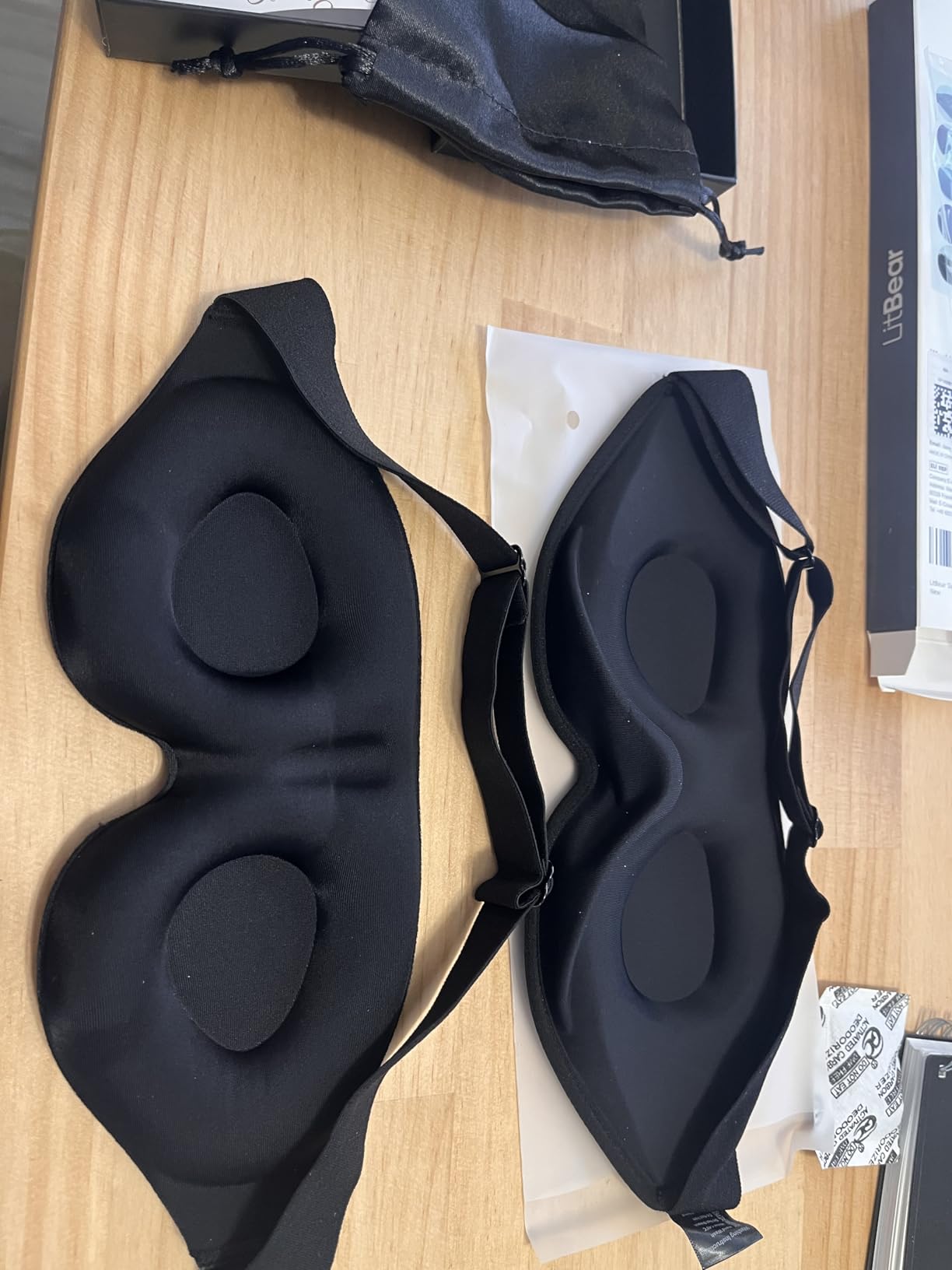 LitBear Sleep Mask for Side Sleeper Women Men, Eye Mask for Sleeping Light Blocking, 3D Contoured Cup Sleeping Mask, Soft Breathable Sleep Eye Mask with Adjustable Elastic Strap for Travel Customer Review LitBear Sleep Mask for Side Sleeper Women Men, Eye Mask for Sleeping Light Blocking, 3D Contoured Cup Sleeping Mask, Soft Breathable Sleep Eye Mask with Adjustable Elastic Strap for Travel - Customer Photo 1