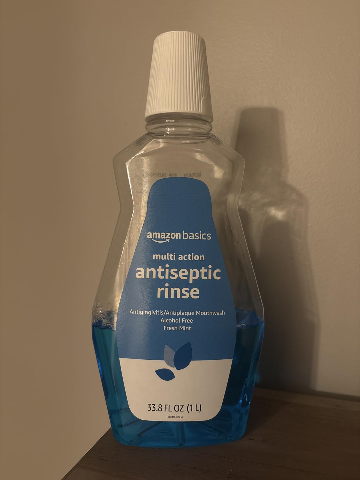 Amazon Basics Multi Action Antiseptic Rinse, Alcohol Free, Fresh Mint, 1 Liter, 33.8 Fluid Ounces, 1-Pack (Previously Solimo) - Customer Photo 1