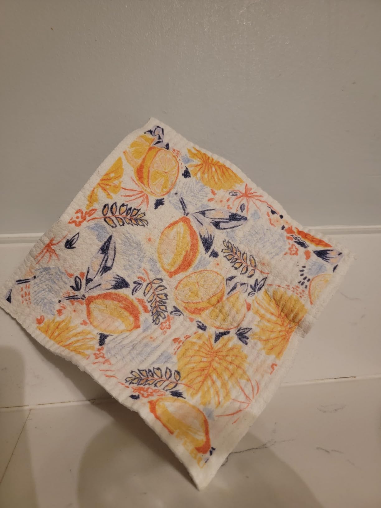 FEBU Swedish Dishcloths for Kitchen | 5 Pack Watercolor Reusable Paper Towels Washable | Swedish Dish Towels | Non-Scratch Cellulose Sponge Cloths | No Odor, Biodegradable Cleaning Cloths - Customer Photo 1