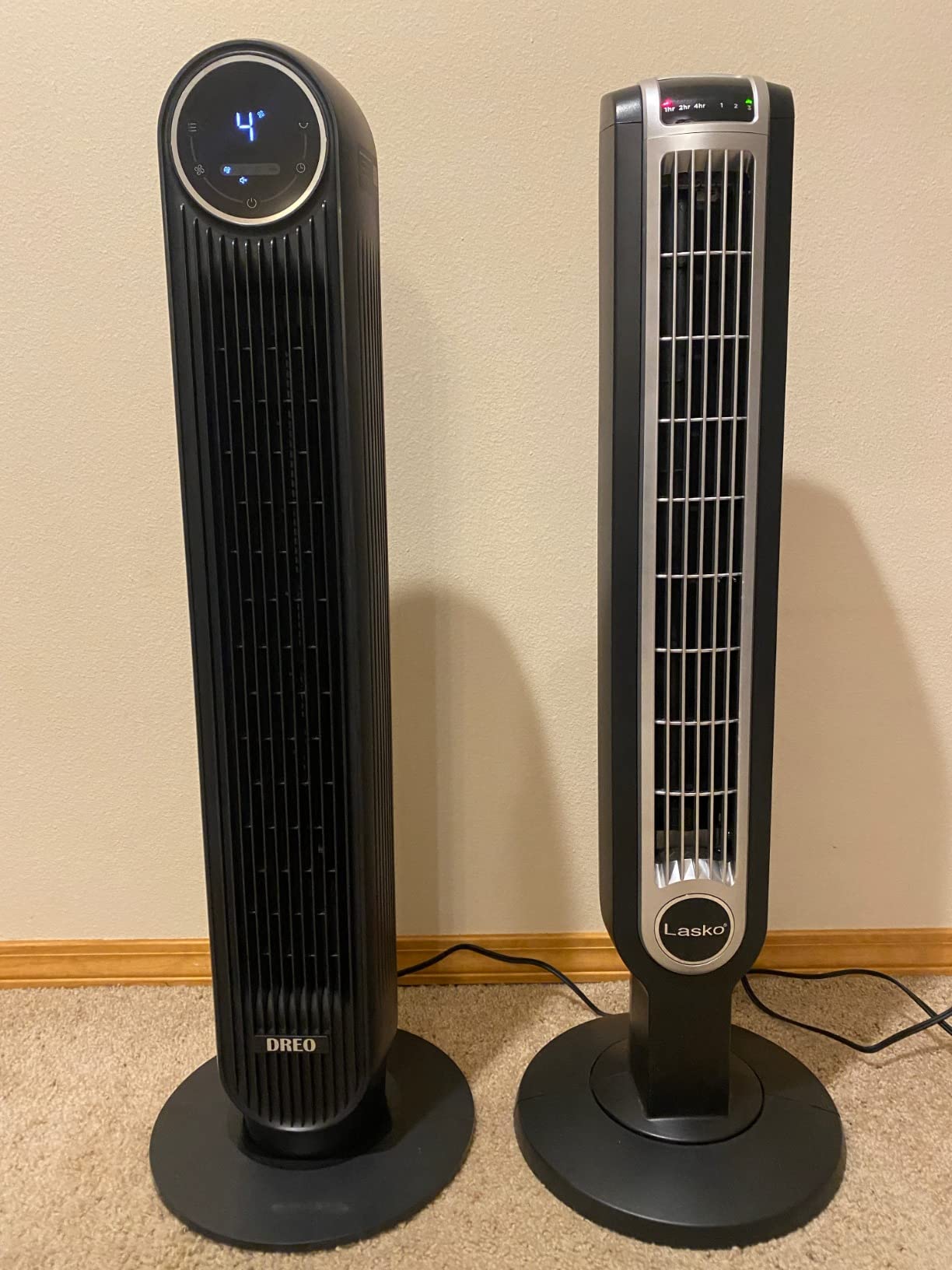 Dreo Tower Fan for Bedroom, 2026 Upgraded DC Motor, 28ft/s High Velocity, 20dB Ultra Quiet Standing Fan, 8 Speeds 4 Modes, 90° Oscillating Bladeless Fan for Indoors, Floor Fans with Remote, Black - Customer Photo 3