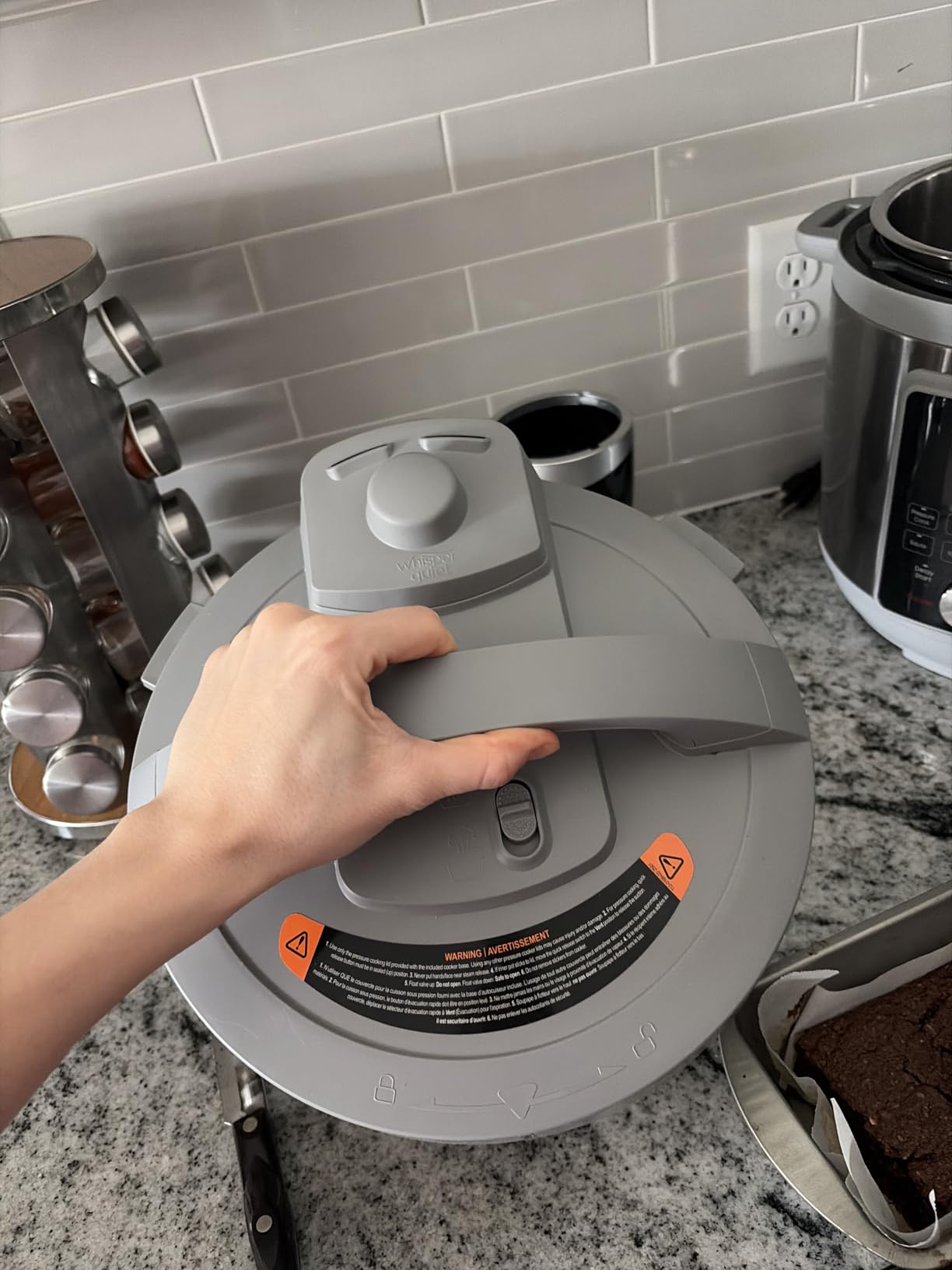6-Quart Whisper Quiet 9-in-1 Electric Pressure Cooker, Slow Rice Steamer, Sauté, Yogurt Maker, Warmer & Sterilizer, Free App with 800+ Recipes, Stainless Steel customer photo 1