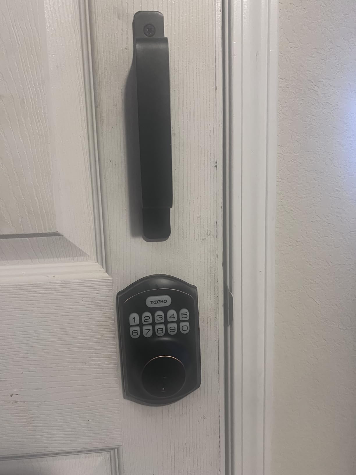 TEEHO TE001 Keyless Entry Door Lock with Keypad - Smart Deadbolt Lock for Front Door with 2 Keys - Auto Lock - Easy Installation - Satin Nickel customer photo 1