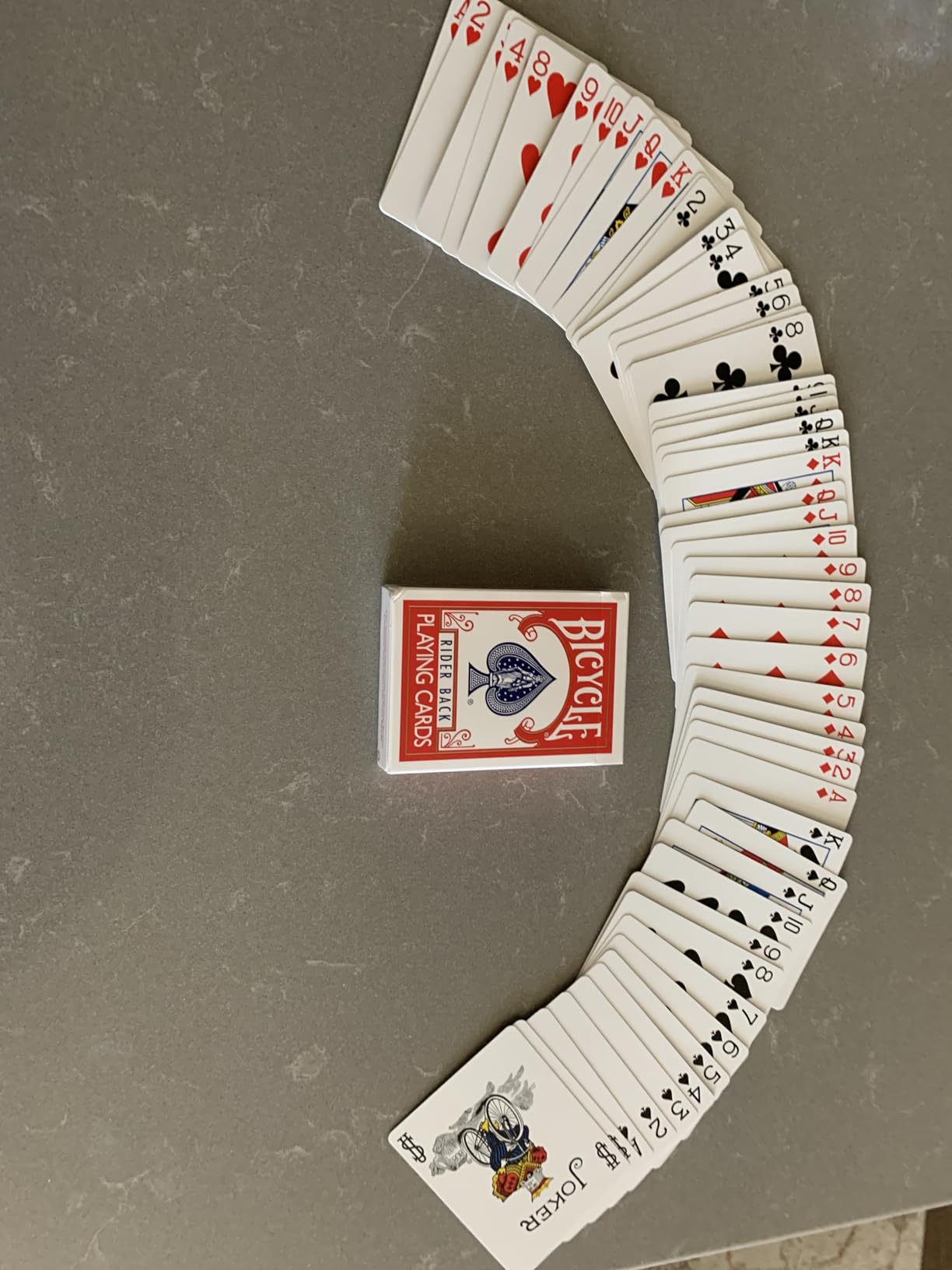 Bicycle Rider Back Playing Cards, Standard Poker Size Deck of Cards, Red & Blue (2 Pack), Classic Cards for Poker, Blackjack, Family Game Night & Card Games, Fun for All Ages Customer Review Bicycle Rider Back Playing Cards, Standard Poker Size Deck of Cards, Red & Blue (2 Pack), Classic Cards for Poker, Blackjack, Family Game Night & Card Games, Fun for All Ages - Customer Photo 2