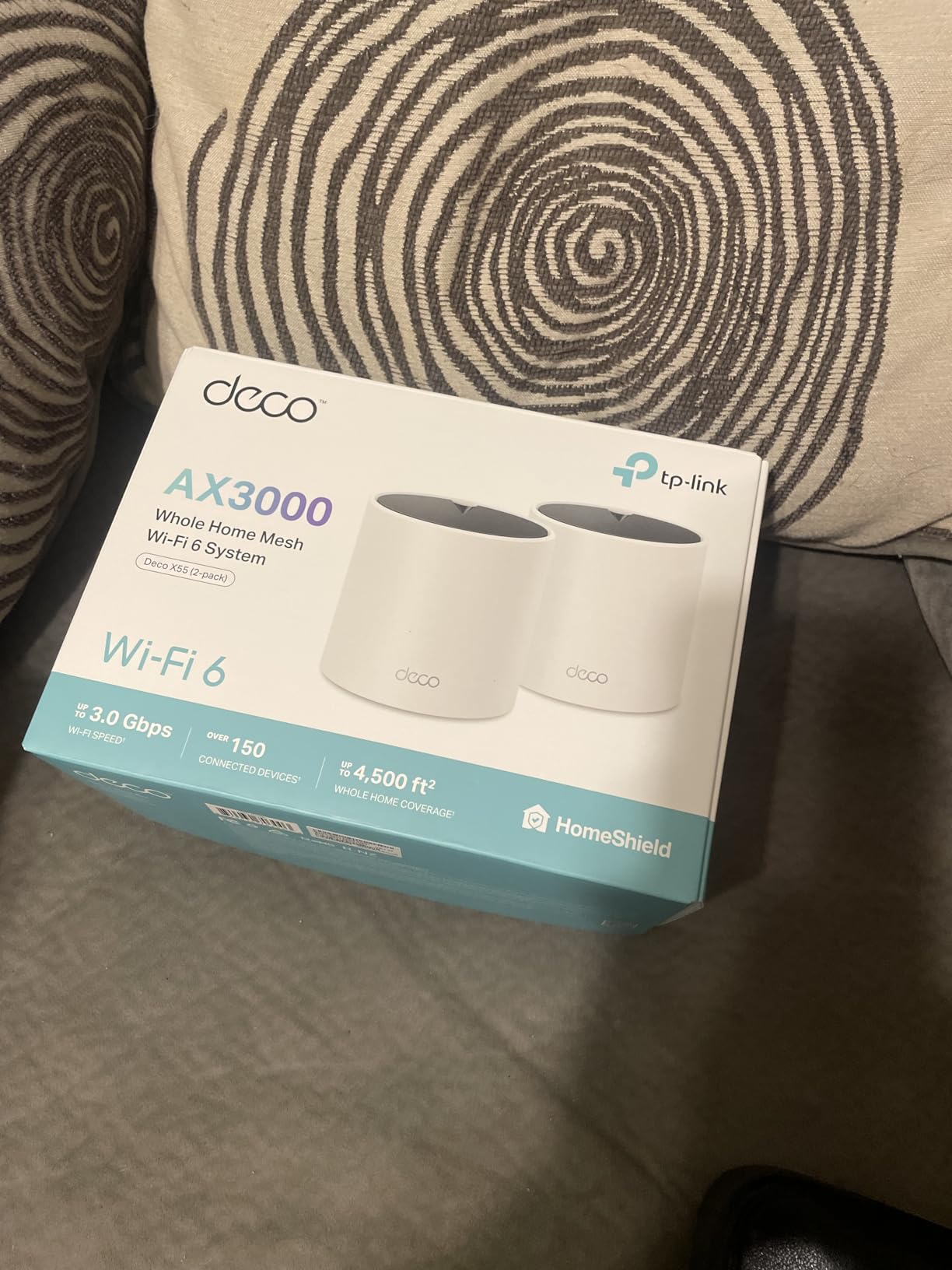 TP-Link Deco X55 AX3000 WiFi 6 Mesh System - Covers up to 2500 Sq.Ft., Replaces Wireless Router and Extender, 3 Gigabit Ports, Supports Ethernet Backhaul, Deco X55(1-Pack) customer photo 1